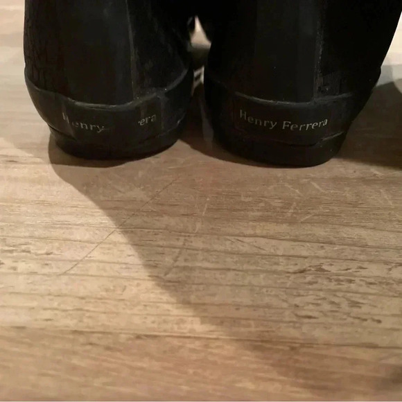 HENRY FERRERA Pull-on Rain Boots Sz 9 Preppy/Dark Academia/Academia - Picture 6 of 9
